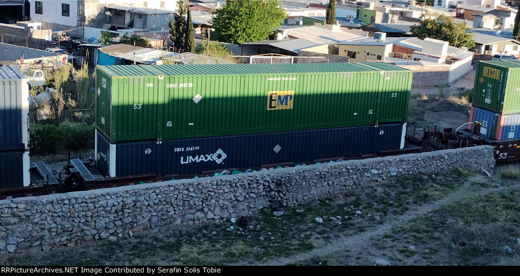 BNSF 253086 "B" EMHU 269725 UMXU 266374